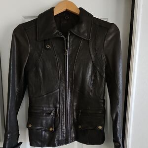 Banana Republic Brown Leather Jacket for Women